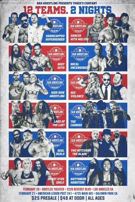 Bar Wrestling 30 & 31 Threes Company (Part One) | Preview Bar Wrestling 30 & 31 Threes Company