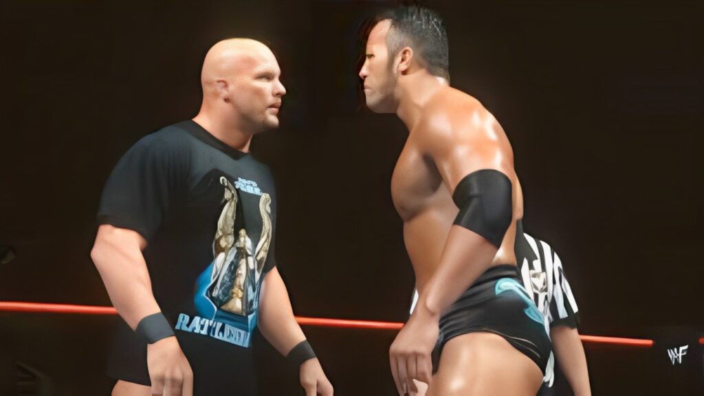 Austin and The Rock WrestleMania 15