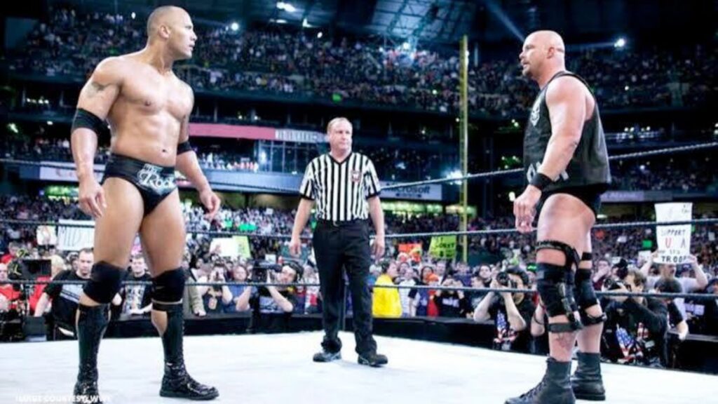 Austin and The Rock WrestleMania 19