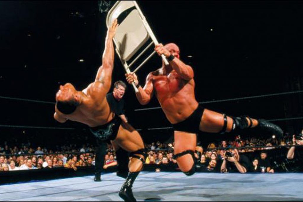 Austin and The Rock WrestleMania 17