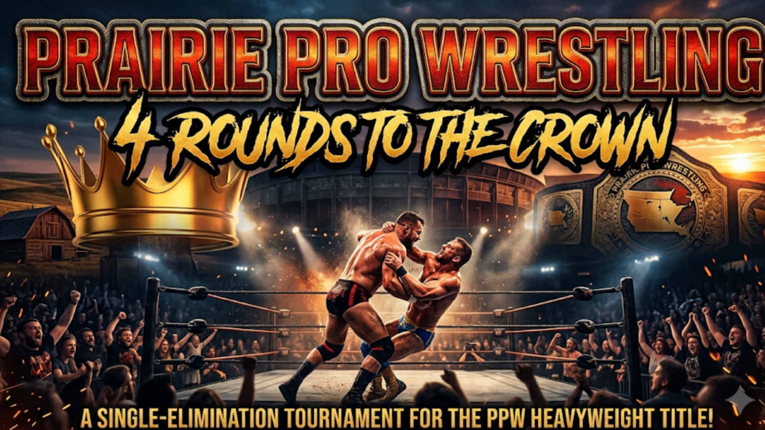 Prairie Pro Wrestling 4 Rounds To The Crown | Bosses Bravado: Prairie Pro