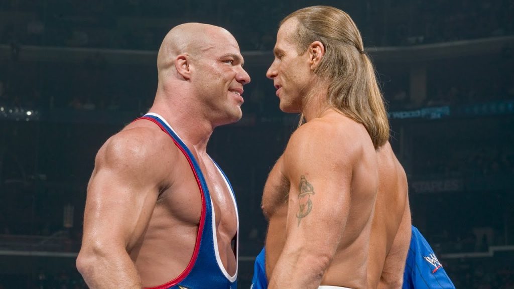 Kurt Angle and Shawn Michaels