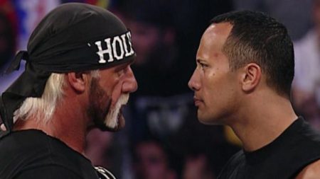 The Rock and Hulk Hogan
