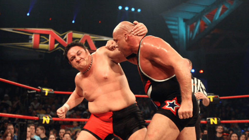 Kurt Angle and Samoa Joe