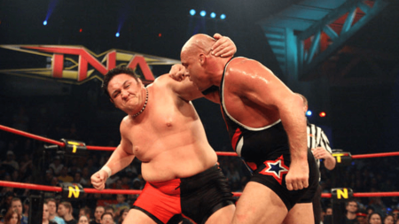 Kurt Angle and Samoa Joe | One of TNA’s Greatest Rivalries Kurt Angle and Samoa Joe