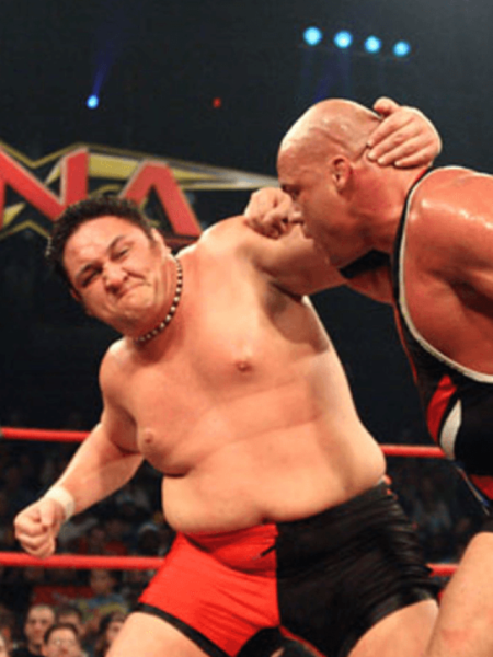 Kurt Angle and Samoa Joe