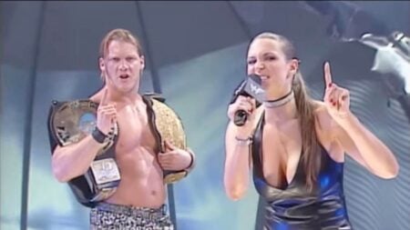 Chris Jericho and Stephanie McMahon-Helmsley