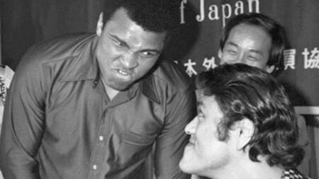 Muhammed Ali and Antonio Inoki