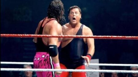 Bret Hitman Hart and Jerry The King Lawler
